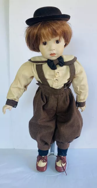 DANNY Boy Coca Cola Coke Heirloom Franklin Mint Collectable Porcelain Doll VGC