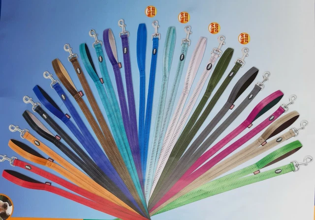 Nobby Hundeleine Soft Grip xS S M L/xL 1,20m gepolstert Nylon 11Farben 4 Breiten