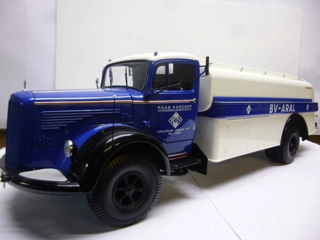 Minichamps 1/18 – Mercedes L-6600 Camion-citerne Aral 1950 – Neuf En Boîte