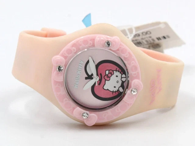 Montre Hello Kitty Bracelet PVC Rose Avec LED - Modèle Luxe - Neuve Sans étiquette - Pour Fille/femme