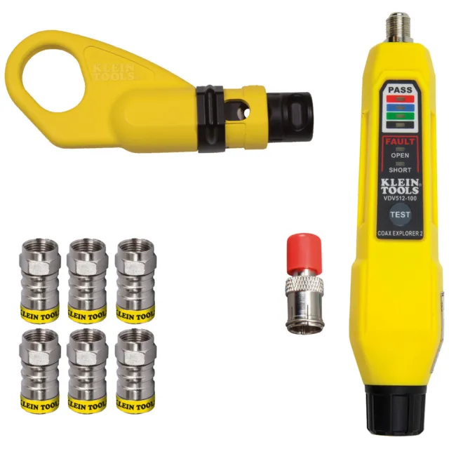Klein Tools VDV002-820 Push-on Connector Installation and Test Kit