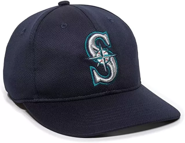 MLB Seattle Mariners Raised Replica Mesh Baseball Hat Cap Style 350 Adult