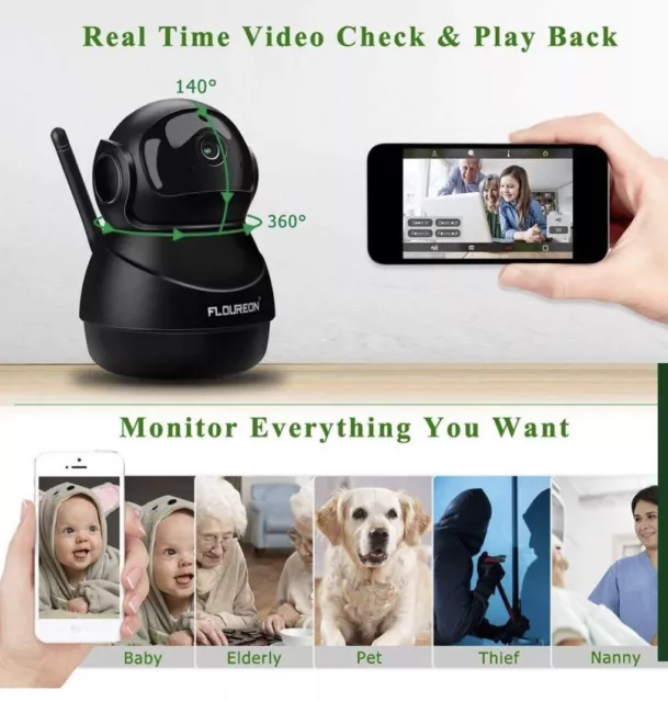 Floureon 1080p hd hot sale wireless ip camera