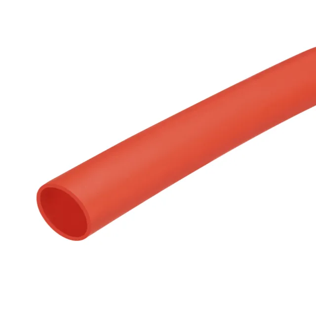 Silicone Heat Shrink Tubing 1.7:1 Ratio 0.31"(8mm) ID x 0.35"(9mm) OD 6.6ft Red