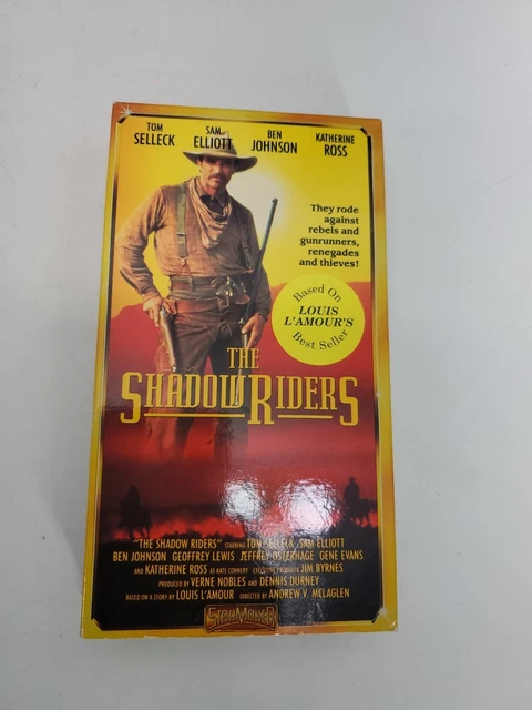 Shadow Riders Western THE SHADOW RIDERS (VHS, 1992) Tom Selleck, Sam Elliott, Western Movie Β£ ...