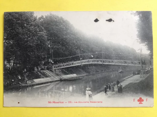 cpa Fleury 94 - SAINT MAURICE (Val de Marne) La Nouvelle PASSERELLE