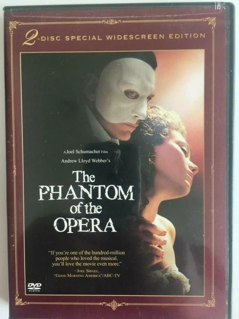 PHANTOM OF THE Opera DVD Musicals & Broadway (2005) Emmy Rossum Amazing ...