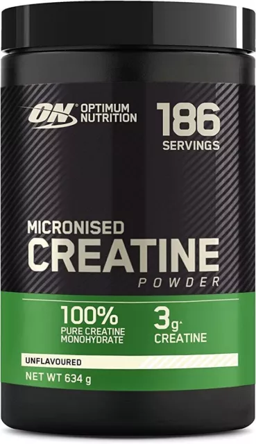 Optimum Nutrition 317g 93 Serve/634g 186 Serve, 100% Micronised Creatine Powder