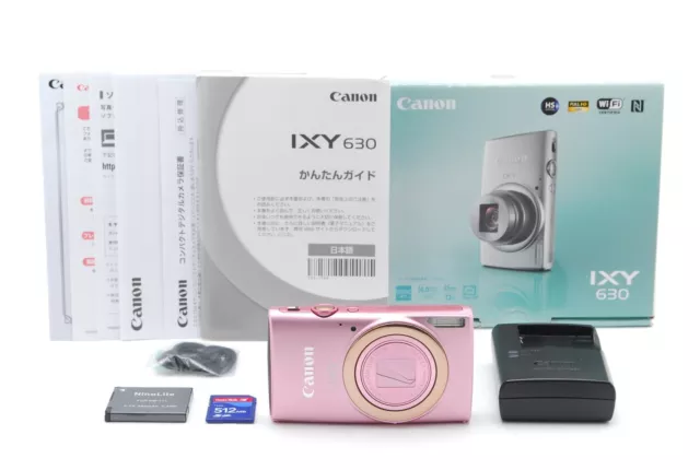 READ [NEAR MINT w/Box] Canon IXY 630 PowerShot 16.0MP Digital Camera Pink JAPAN