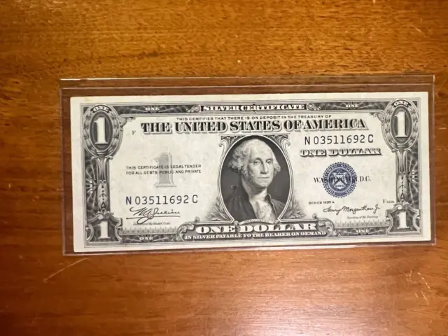 1935A series $1  currency  Silver Certificate   N C  Block  1935 A    RARE  RARE