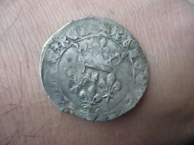 Monnaie Royale ancienne en Billon à identifier 2,75 cm de diamètre