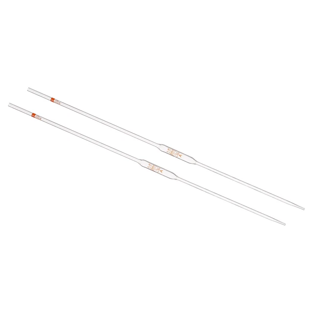 2mL High Dropper Pipettes, 2 Pack 3.3 Borosilicate Glass Pipettes, Clear