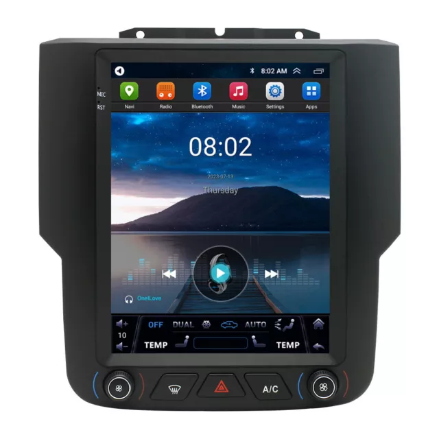 9.7'' Touch Screen Android 13 Stereo Radio Navi For Dodge RAM 1500 13-18 AUTO AC