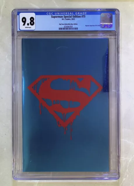 Superman Special Edtion #75 (2022 DC Comics) Blue Foil Variant CGC 9.8