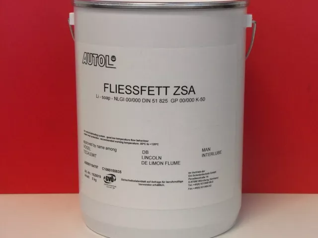 8,79€/kg AUTOL Getriebe Fließfett ZSA 5 kg Zentralschmierung GP 00/000 K-50