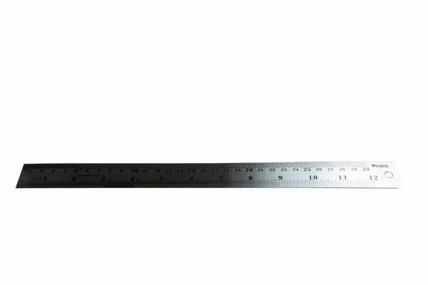 VEWERK BY BERGEN 30.5cm 300mm 30cm Long Acier Inoxydable Métal Règle 2722