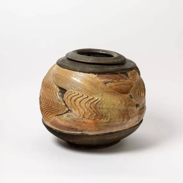 Vase en grès par Georges Sybesma, La Borne, No Deblander, champy, Lerat, Joulia