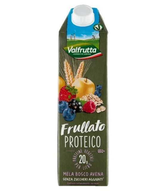 Valfrutta Frullato Proteico Mela Frutti Di Bosco E Avena Lt. 1