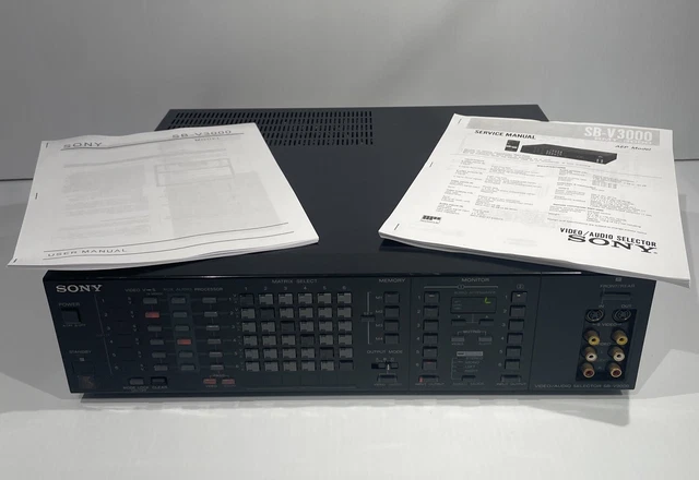 SONY SB-V3000 AV System Full Matrix Selector Video Audio Stereo
