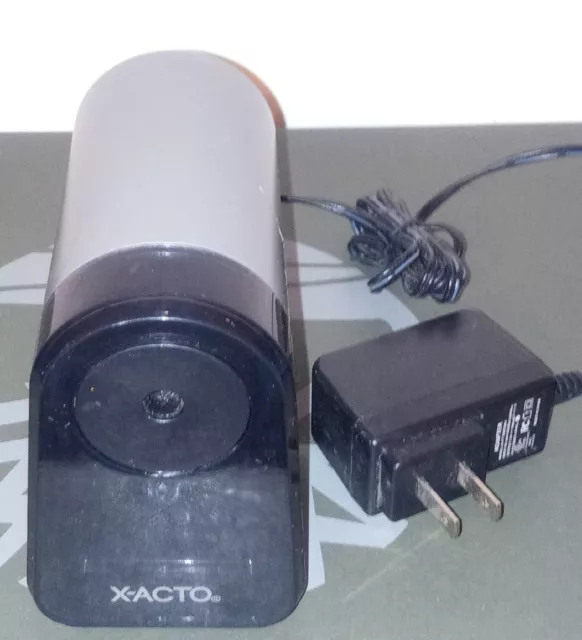 Xacto Electric Pencil Sharpener Model 195xx Gray Elmers X-Acto