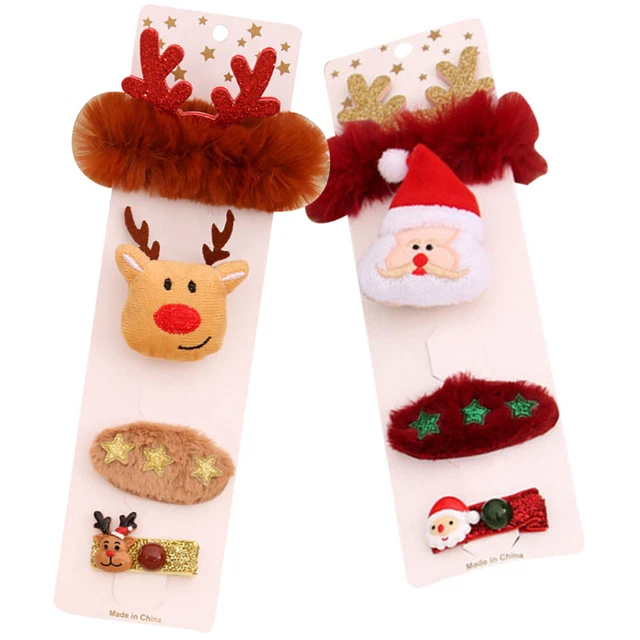 2 Sets Armband Für Kinder Haarnadel-Brosche-Armband-Set Geschenkset Elch