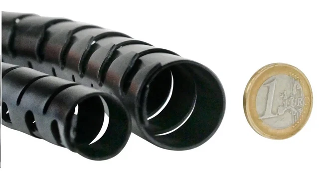 Dream Audio Kabelspirale: Flexibler Kabelschlauch 22mm Mit Einfädeltool, 1.5m In Silber (Kabelschlauch Design, Flexibler Kabelkanal, Kabelführung Flexibel - Foto 4