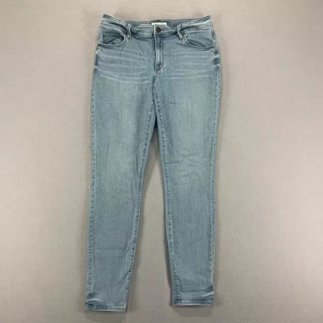 Ann Taylor Loft Jeans Womens 6 Blue Light Wash Tapered Denim Mid Rise 28x30