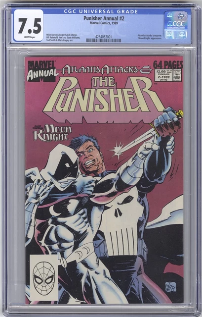 Punisher Annual #2 CGC 7.5 HIGH GRADE Marvel Comic KEY Moon Knight Appearance