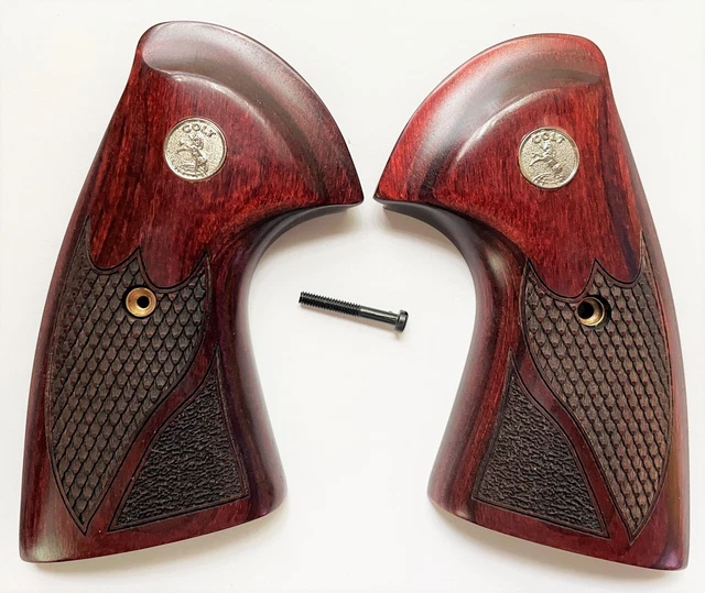 COLT PYTHON GRIPS, Colt 2021 Anaconda Grips Rosewood Pearl Accent ...