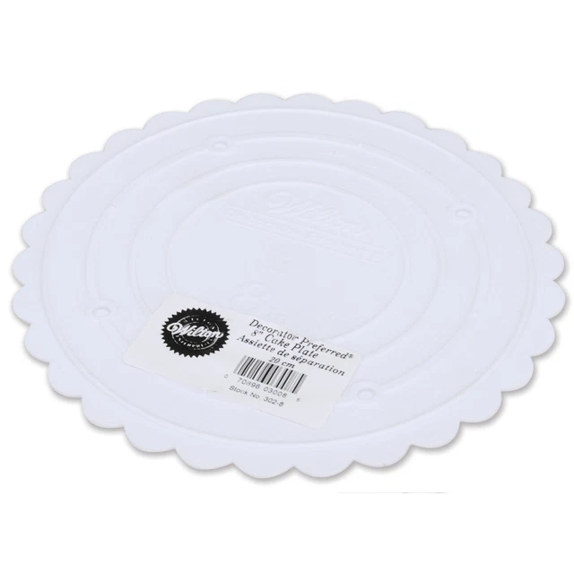 Placa separadora preferida decoradora-8" festoneada redonda -W3028