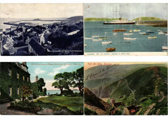 GUERNSEY CHANNEL ISLAND 29 Vintage Postcards mostly pre-1940 (L2628)