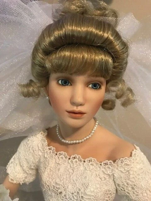 Ashton Drake Galleries " With this ring" porcelain Wedding Doll 3
