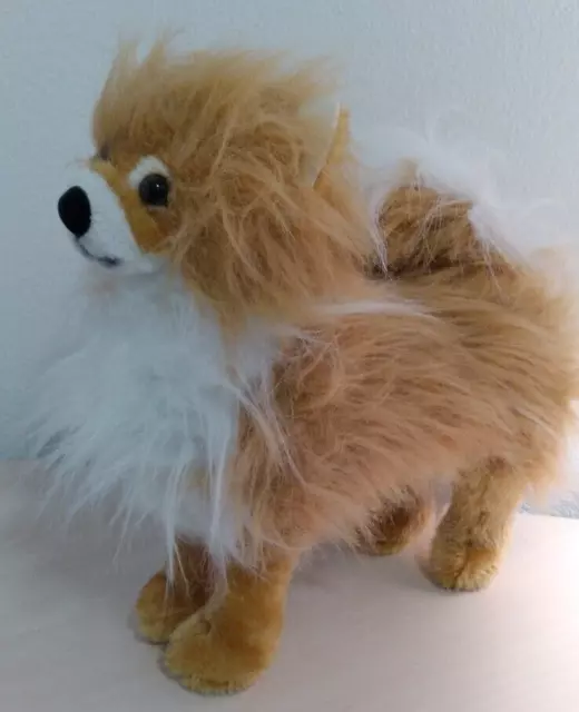 Melissa and Doug Pomeranian Plush Stuffed Realistic Dog Puppy Fluffy 13"