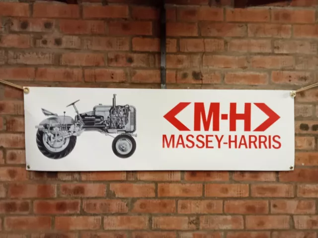 MASSEY HARRIS PONY TRACTOR  large pvc WORK SHOP BANNER garage   show banner