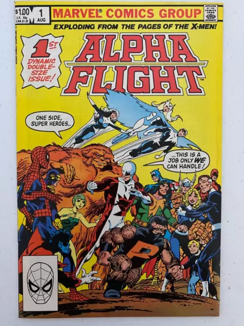 Alpha Flight #1  (1983) Marvel Comics 1st Puck-1st Marina Marvel-Byrne Art VF/NM