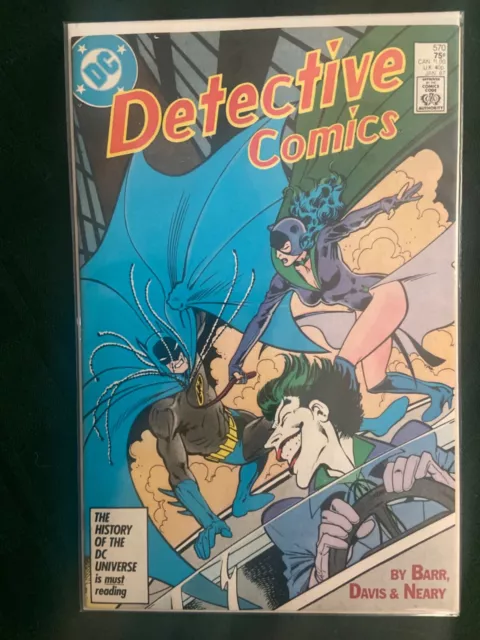 Detective Comics #570 Key Classic Joker & Catwoman Cover Appearance NM+