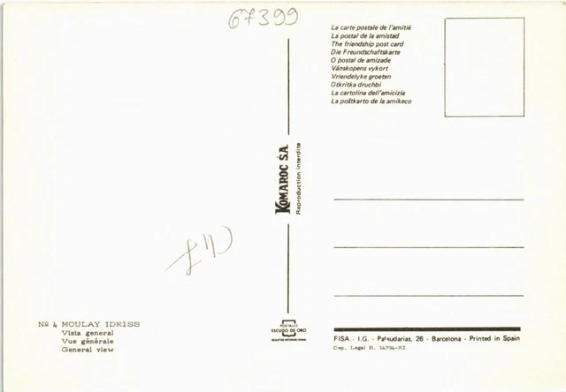 CPM AK MAROC MOULAY IDRISS Vue générale (67399) 2