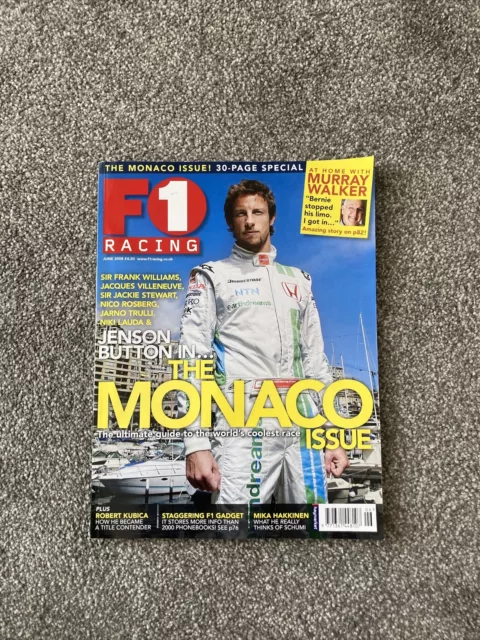 F1 Magazine Racing June 2008 - Jenson Button In The Monaco Issue