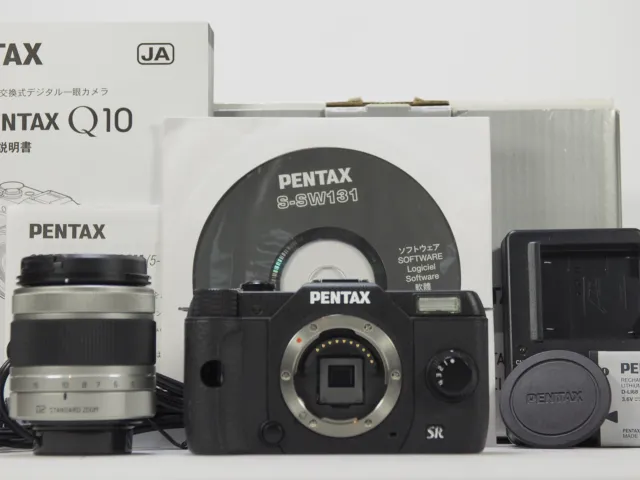 Pentax Q10 Black 12.4MP 02 Standard Lens Kit 198shots [Near Mint] #Z91A