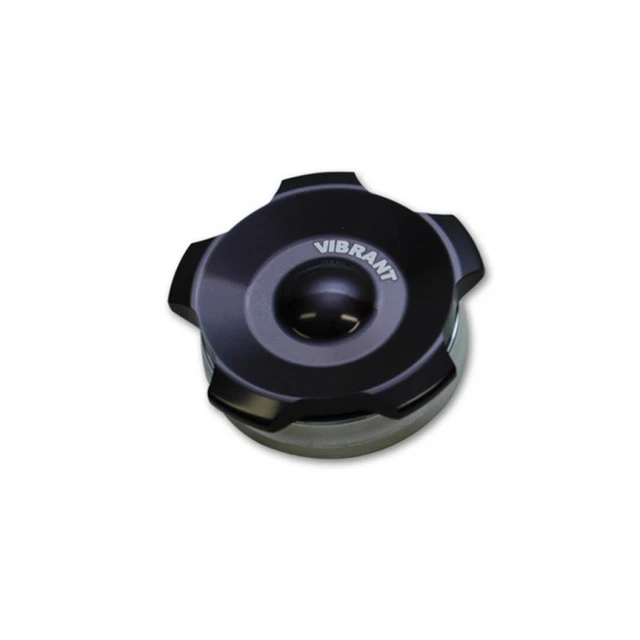 Vibrant For Weld Bung Aluminum 2.75in w/ Anodized Black Aluminum Threaded Cap