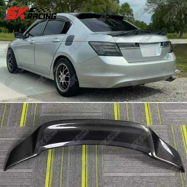 Carbon Fiber Look Gear Shift Panel Cover Trim For Honda Accord Sedan 2003-07, Black, Durable Finish