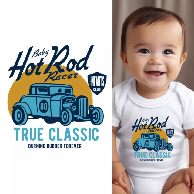 Baby Bodysuit - Baby Hot Rod Racer Baby Clothes for Infant Boys and Girls