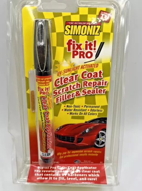 Simoniz Fix-it Pro Clear Coat Scratch Repair Filler & Sealer New Unopened