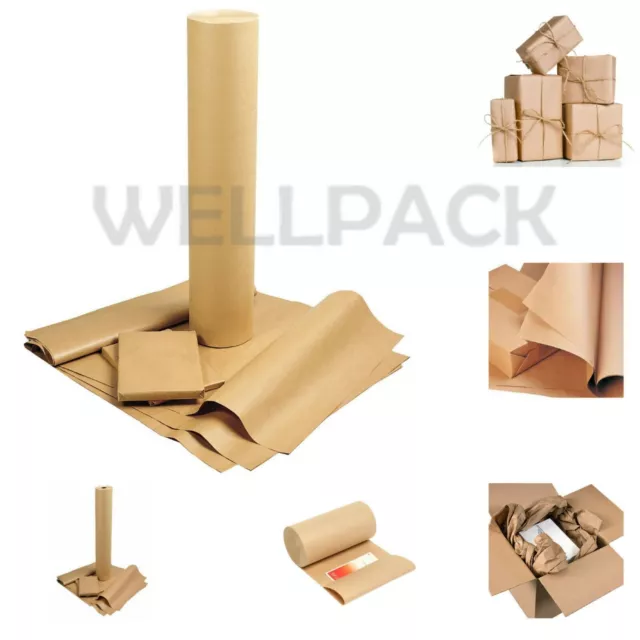 Brown Kraft Wrapping Packing Paper Parcel Roll For Art Craft Books Moving Wrap