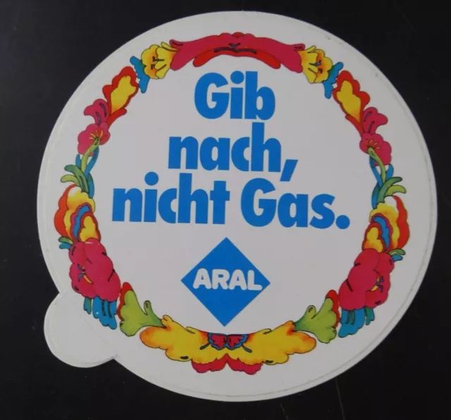 Promotional Stickers Aral Gib After Not Gas 80er Classic Car Station Workshop