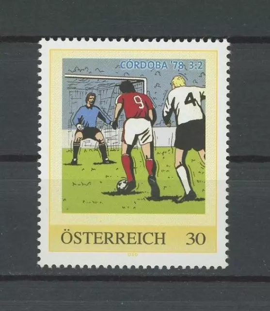 ÖSTERREICH PM FUSSBALL-WM 1978 CORDOBA DEUTSCHLAND SOCCER postfrisch ** RARE!!