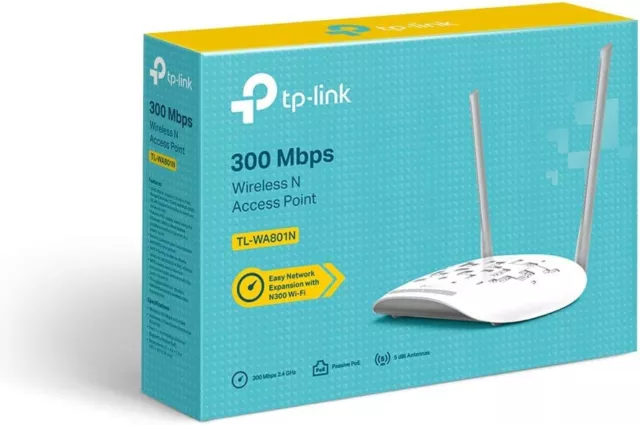 TP-Link Punto di accesso Wireless Access Point WLAN TL-WA801N 300 Mbps  2,4 GHz