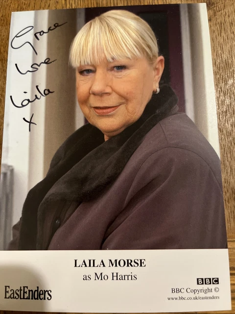 BBC EastEnders Mo Harris Laila Morse Signed Cast Card Autograph