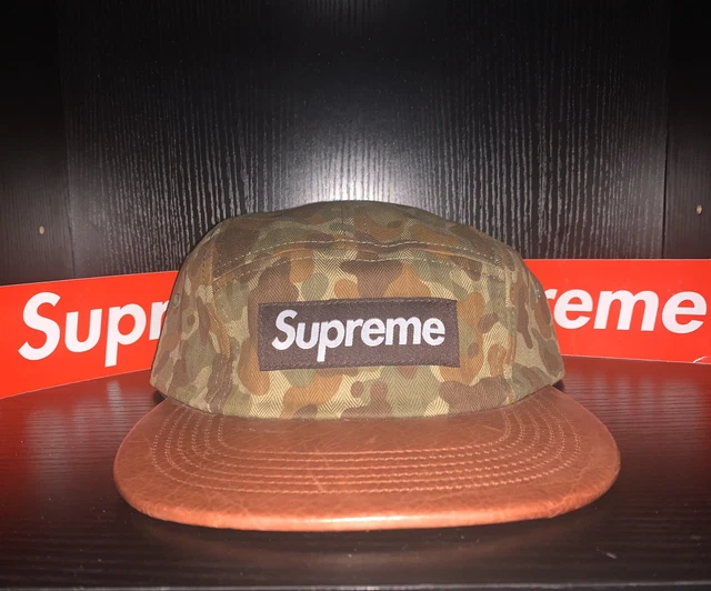 SUPREME DUCK CAMO Camp Cap W/ Leather Brim SS12 $85.00 - PicClick