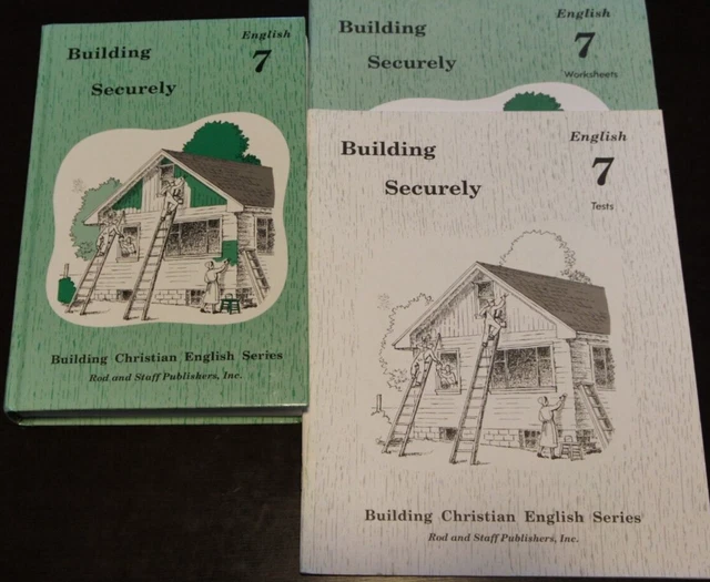 Rod and Staff - Grade 7 English - Building Securely - Set of 3 Student books Rod and Staff - Grade 7 English - Building Securely - Set of 3 Student books